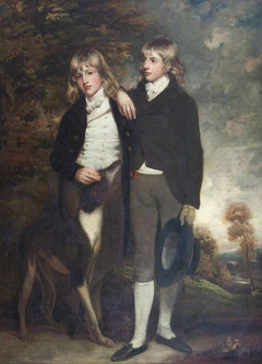 The Hon. John Cust, later 1st Earl Brownlow, GCH, FRS, MP, (1779-1853) (1779-1853) and his Brother the Hon. and later the Reverend Henry Cockayne Cust (1780-1861) by John Hoppner