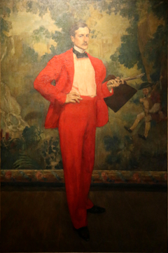 The man in red or Portrait of the painter Paul Baignères by Henri Evenepoel