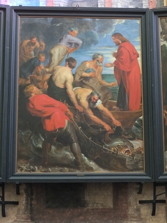 The miraculous draught of fishes, central panel by Peter Paul Rubens