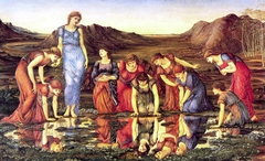 The Mirror of Venus. by Edward Burne-Jones