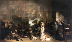 The Painter's Studio by Gustave Courbet