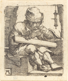 The Pensive Carpenter by Albrecht Altdorfer