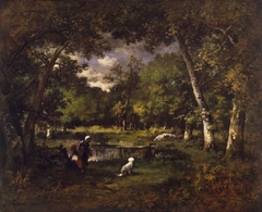 The Pond at Fontainebleau by Narcisse Virgilio Díaz