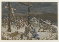 The Raising of the Cross by James Tissot