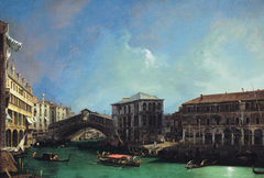 The Rialto, from the North by Canaletto