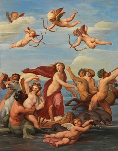 The Triumph of Galatea, a copy after Raphael (Raffaello Sanzio) by Nils Blommér