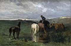 The trough by Évariste Vital Luminais