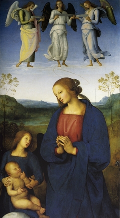 The Virgin and Child with an Angel by Pietro Perugino