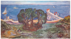 Trees by the Beach (The Linde Frieze) by Edvard Munch