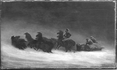 Troika im Schnee by Alfred Wierusz-Kowalski