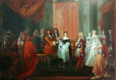 French Dauphin Presented with an Order by Antoine Watteau