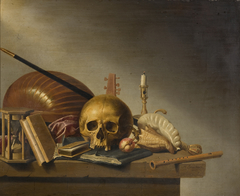 Vanitas stilleven by Harmen Steenwijck