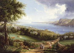 View of Hudson River from near Sing Sing, New York by Robert Havell