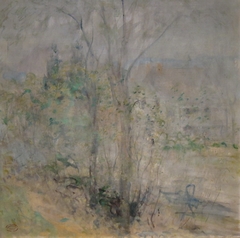 View of the Brush House, Cos Cob, Connecticut by John Henry Twachtman