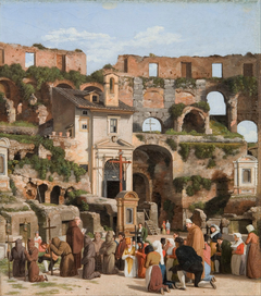 View of the interior of the Colosseum by Christoffer Wilhelm Eckersberg