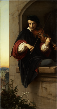 Violinist in the Belfry Window by Eduard Von Steinle