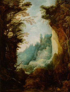 Waldige Felsschlucht by Joos de Momper the Younger