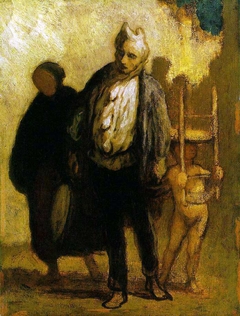 Wandering Saltimbanques by Honoré Daumier