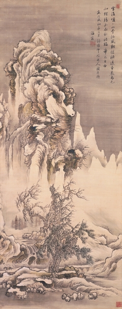 Winter Landscape, after a Yuan Master by Nukina Sūō