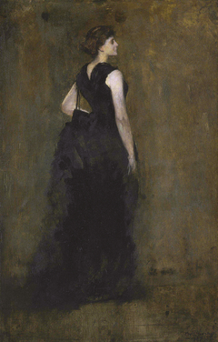 Woman in Black: Portrait of Maria Oakey Dewing by Thomas Wilmer Dewing