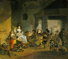 Women and Soldiers Revelling by Jean-Louis de Marne