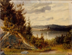 Wooded Waterfront Landscape by Johan Knutson