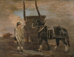 A Farmer with a Horse and Cart by Benjamin Marshall