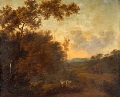 A Woody Landscape with Cattle by Adam Pynacker