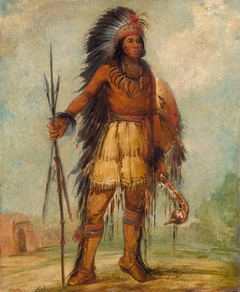 A-wun-ne-wa-be, Bird of Thunder by George Catlin