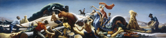 Achelous and Hercules by Thomas Hart Benton