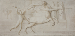 Achilles and the Centaur Cheiron by Nicolai Abildgaard