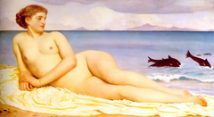 Actaea, the Nymph of the Shore by Frederic Leighton