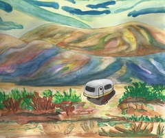 Airstream - Watercolor by James Partin