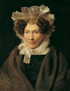 Alte Frau mit weißer Bänderhaube by Ferdinand Georg Waldmüller