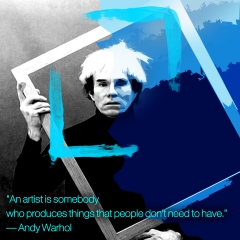 An artist is... - Warhol by Dimitris Gelbouras