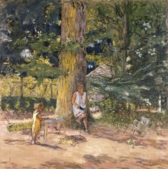 Antoinette David-Weill et son neveu Maurice Lambiotte à Mareil-le-Guyon, projet by Édouard Vuillard