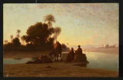 Arabes au repos by Théodore Frère