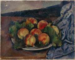 Assiette de pêches by Paul Cézanne