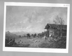 Auf der Alm by Heinrich Bürkel