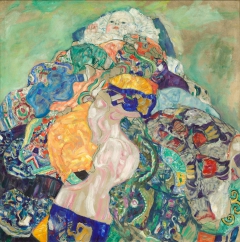 Baby (Cradle) by Gustav Klimt