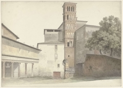 Basilica and Monastery of SS. Giovanni e Paolo in Rome by Josephus Augustus Knip