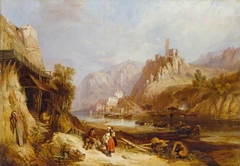 Beilstein on the Moselle by Clarkson Frederick Stanfield