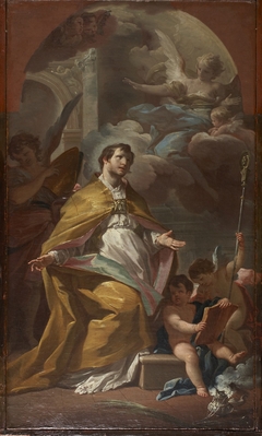 Bishop Saint in Prayer by Corrado Giaquinto