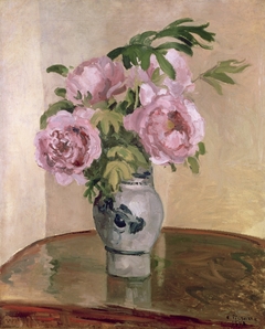 Bouquet of Pink Peonies by Camille Pissarro