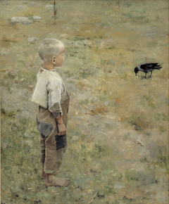 Boy with a Crow by Akseli Gallen-Kallela