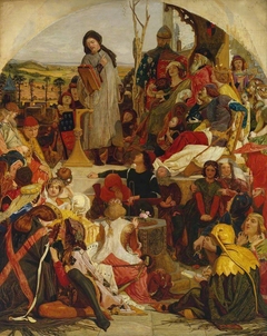 Chaucer at the Court of Edward III by Ford Madox Brown