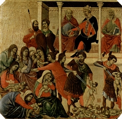 Children of Bethlehem killed by Herod's orders (Massacre of the Innocents) by Duccio di Buoninsegna