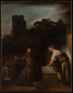 Christ and the Woman of Samaria by Style of Rembrandt