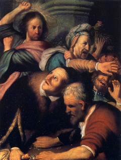 Christ Driving the Money-changers from the Temple by Rembrandt