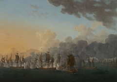 Combat de Louisbourg, 21 juillet 1781 by Auguste-Louis de Rossel de Cercy